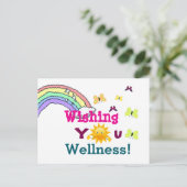 Uw Beterschap Gewenst  Briefkaart (Staand voorkant)