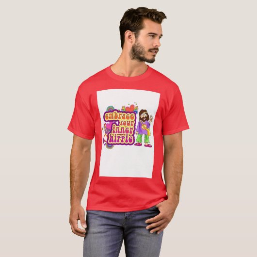 Uw binnenste hippie insluiten t-shirt (Voorkant volledig)