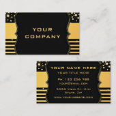 Uw Black Gold Luxury Company Visitekaartje (Voorkant / Achterkant)