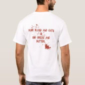 Uw bloed en darmen CSI niet geautoriseerd T-shirt (Achterkant)