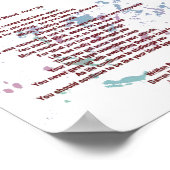 Uw bloed, uw leven 15 cm x 15 cm Poster (Hoek)