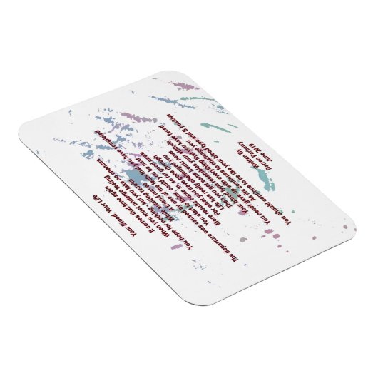 Uw bloed, uw leven 7 x 10 cm Flexibel magneet (Rechterzijde)