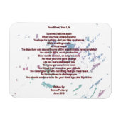 Uw bloed, uw leven 7 x 10 cm Flexibel magneet (Horizontaal)