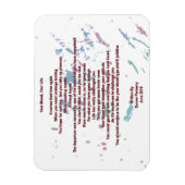 Uw bloed, uw leven 7 x 10 cm Flexibel magneet (Verticaal)