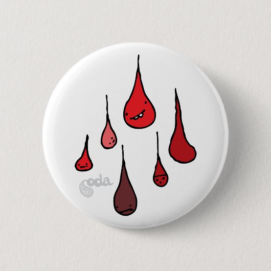 Uw bloeding 2¼-inch pop ronde button 5,7 cm (Voorkant)