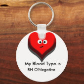Uw bloedtype Sleutelhanger (Voorkant)