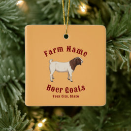 Uw boerderij Boer Geiten Keramisch Ornament