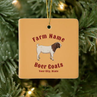 Uw boerderij Boer Geiten Keramisch Ornament