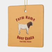 Uw boerderij Boer Geiten Keramisch Ornament (Links)