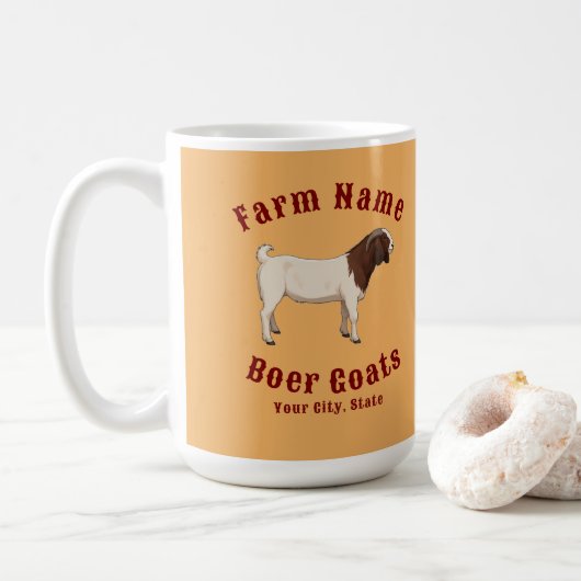 Uw boerderij Boer Geiten Koffiemok (Met donut)