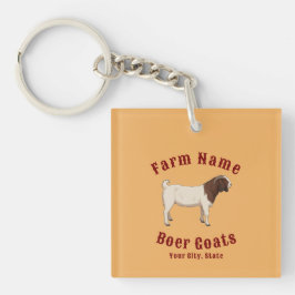 Uw boerderij Boer Geiten Sleutelhanger