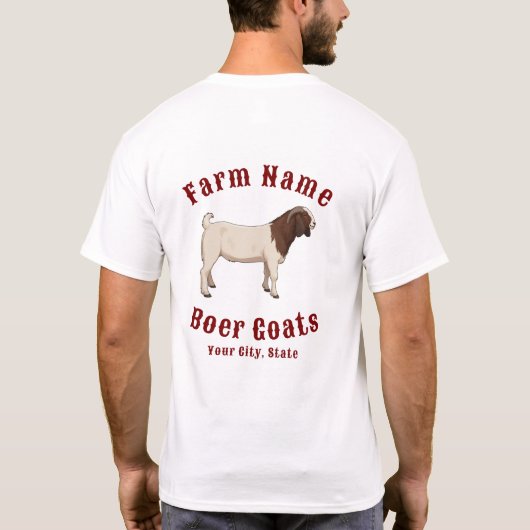 Uw boerderij Boer Geiten T-shirt (Achterkant)