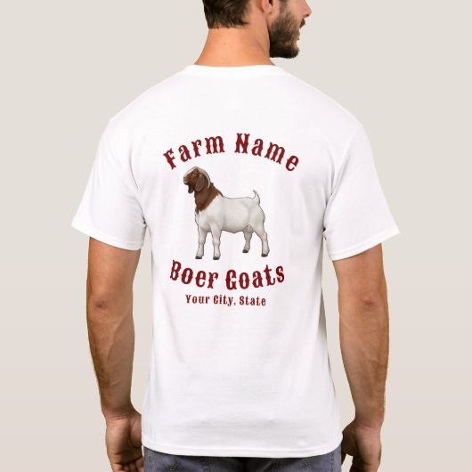 Uw boerderij Boer Geiten T-shirt (Achterkant)