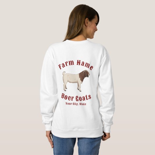 Uw Boerderij Boer Geiten Trui (Achterkant volledig)