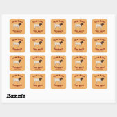 Uw boerderij Boer Geiten Vierkante Sticker (Vel)