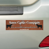 Uw Boerderij Design 2 Bumpersticker (Op auto)