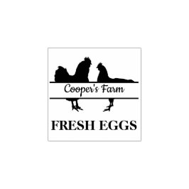 Uw Boerderij naam Fresh Eggs Rubber stempel