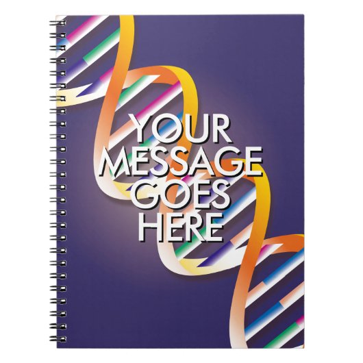 UW BOODSCHAP DNA Wetenschap Notitieboek (Voorkant)