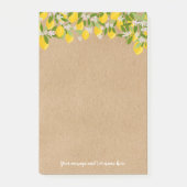 Uw boodschap Rustiek citroen groen Post-it® Notes (Voorkant)