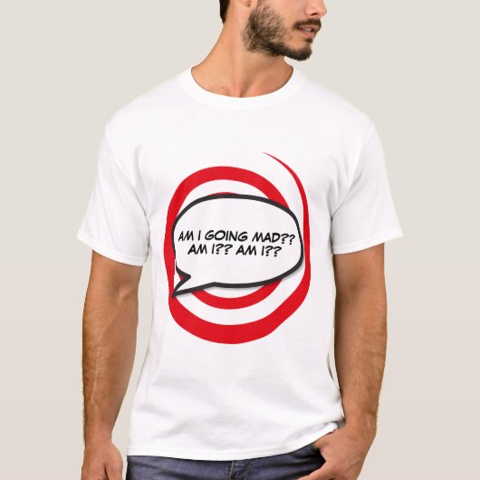 Uw Boodschap Spreekwolk Pret Retro Strip T-shirt (Voorkant)