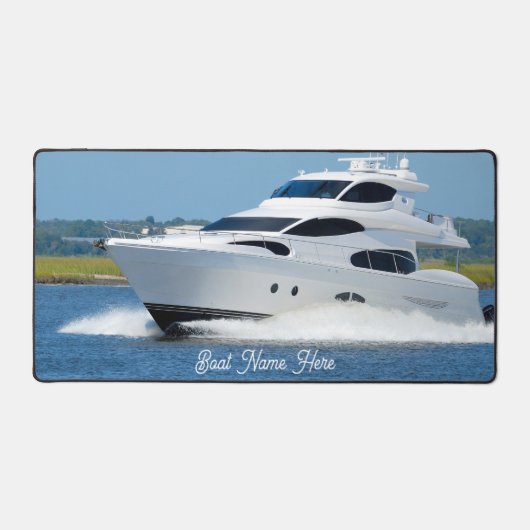 Uw Boot Foto & Naam Bureaumat (Voorkant)
