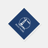 Uw boot of naam Classic Lighthouse Navy Blue Servet (Hoek)