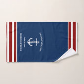 Uw Bootnaam Anker Bad Handdoek (Handdoek)