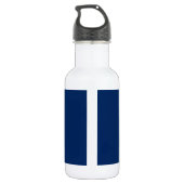 Uw Bootnaam Anker Blauw Wit Waterfles (Achterkant)