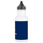 Uw Bootnaam  Anker Blauw Wit Waterfles (Rechts)