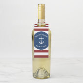 Uw bootnaam anker flessenhanger (Op fles)