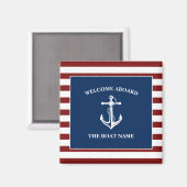 Uw Bootnaam Anker Magneet (Voorkant / Achterkant)