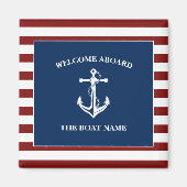 Uw Bootnaam Anker Magneet (Voorkant)