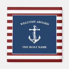 Uw Bootnaam Anker Magneet