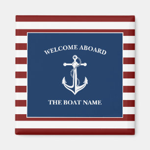 Uw Bootnaam Anker Magneet