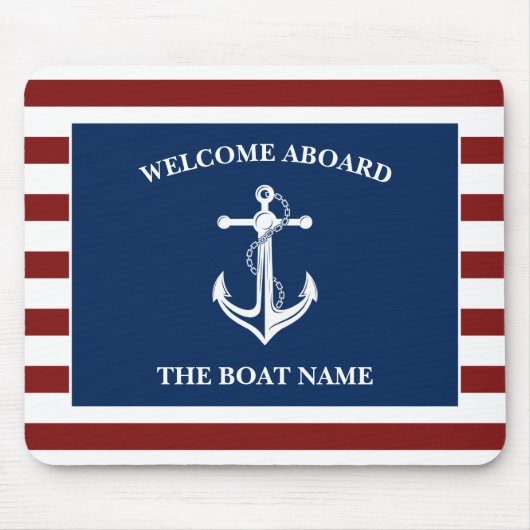 Uw Bootnaam Anker Muismat (Voorkant)