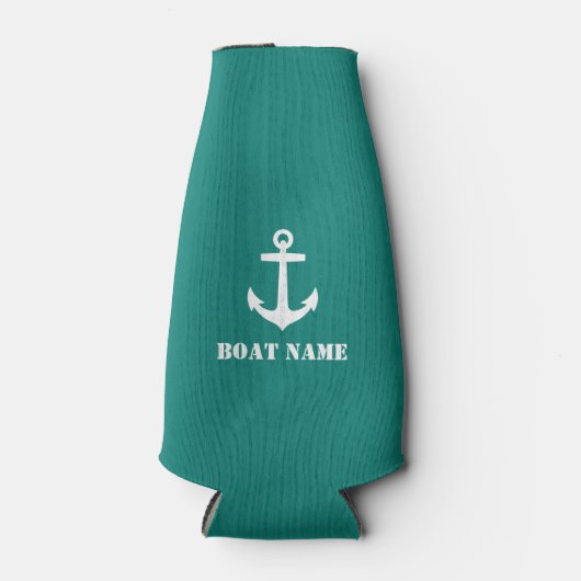 Uw bootnaam Anker Navy Flesjeskoeler (Voorkant)