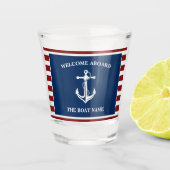 Uw Bootnaam Anker Shot Glas (Voorkant)