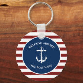 Uw Bootnaam Anker Sleutelhanger (Achterkant)