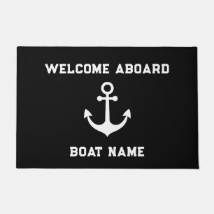 Uw Bootnaam Anker Welkom aan boord Deurmat