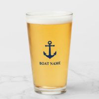 Uw Bootnaam Blauw Klassiek Balanker
