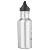 Uw Bootnaam Blauw Touw & Anker Waterfles (Links)