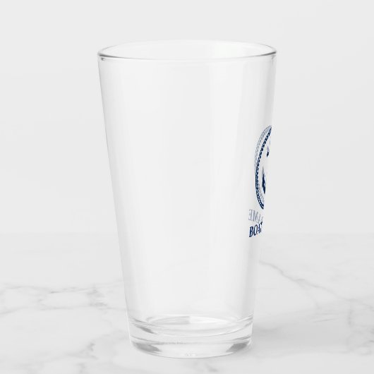 Uw Bootnaam Blauw Zee Anchor sa0a Glas (Rechts)