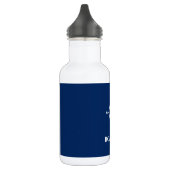 Uw Bootnaam Kompas Anker Blauw Wit Waterfles (Links)