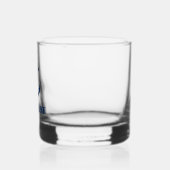Uw bootnaam Nautical Anker Navy Blue Whisky Glas (Links)