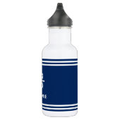 Uw bootnaam schepen stuurwiel gestreepte waterfles  (Rechts)