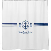 Uw Bootnaam Seahorse Anker Douchegordijn sh0a (Voorkant)