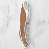 Uw Bootnaam Seahorse Anker Wood Style Kurkentrekker (Achterkant)