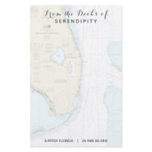 Uw bootnaam vanaf de dekken van Florida Nautical