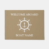 Uw botnaam Anchor Cream Welkom in de deur Deurmat (Voorkant)
