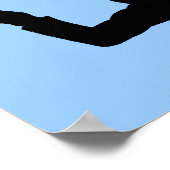 Uw brein op Skydiving Funny Poster Sign Print (Hoek)